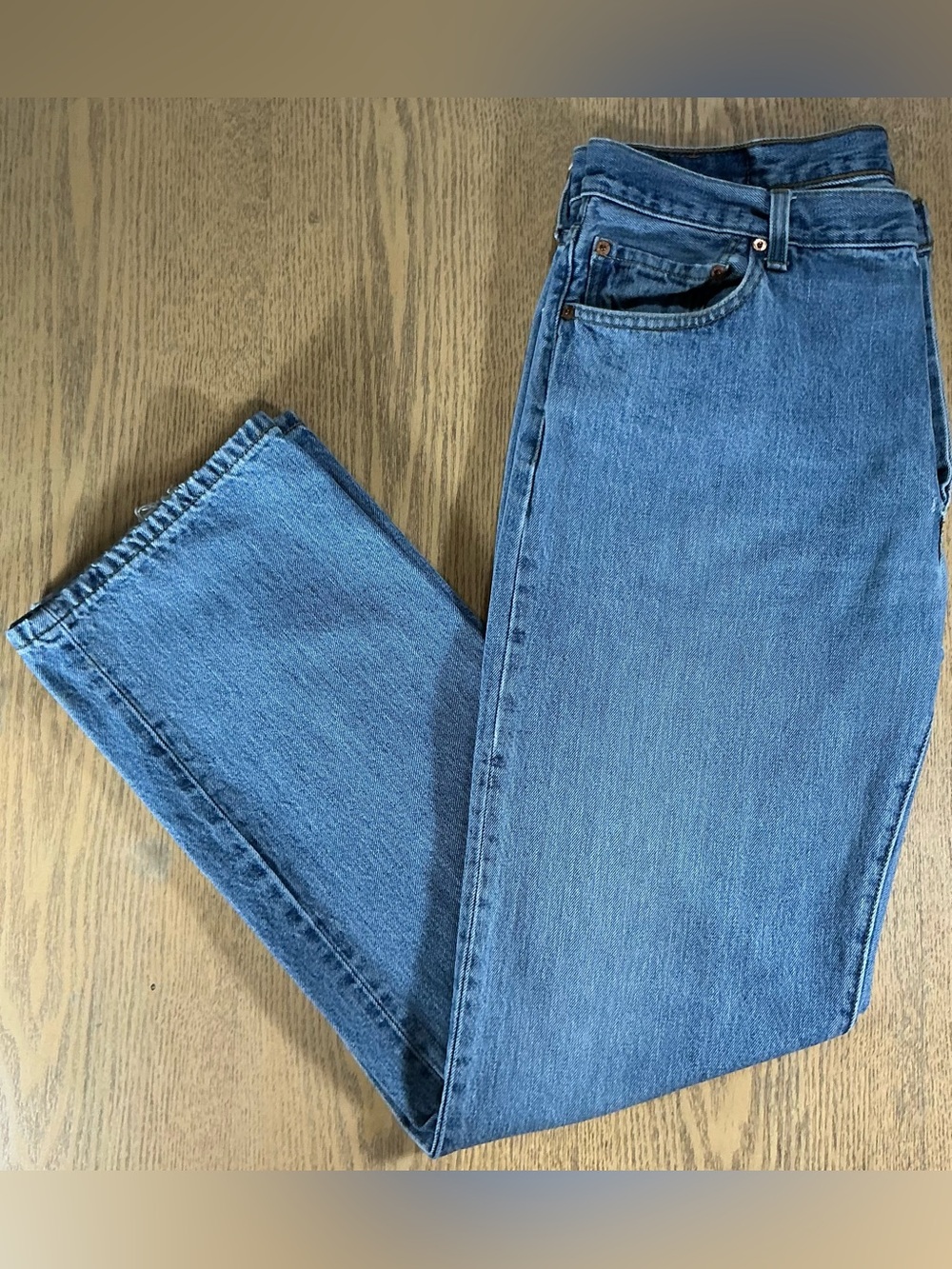 Levi’s 501 Jeans 36x34 2008 Medium Stonewash Button Fly Made in Haiti Y2K
